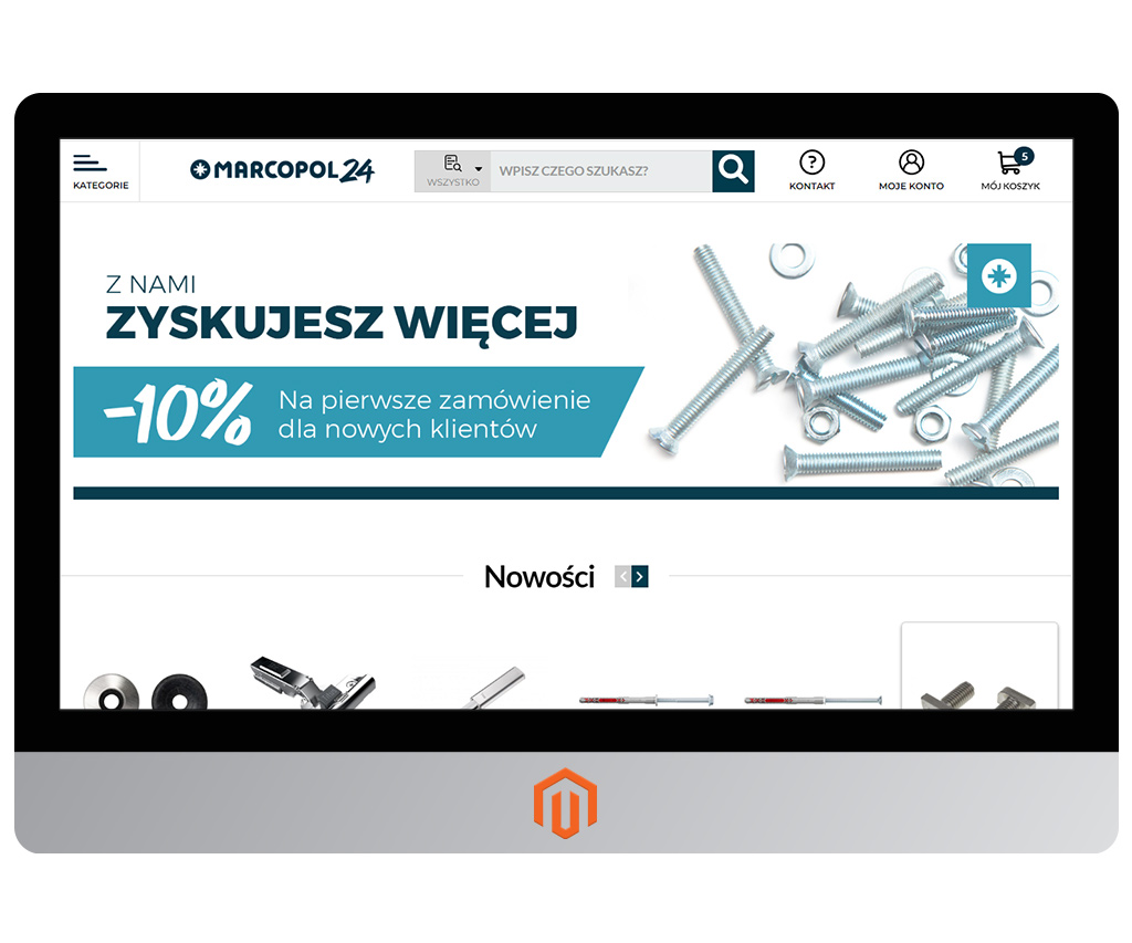 Sklep metalowy na Magento 2, Marcopol